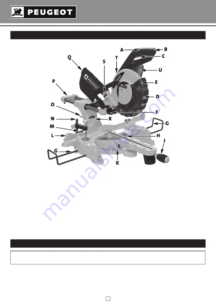 PEUGEOT EnergySaw 254DB Operating Instructions Manual Download Page 9