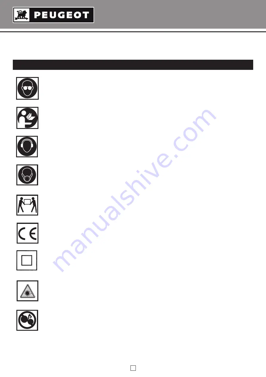 PEUGEOT EnergySaw 254DB Operating Instructions Manual Download Page 47