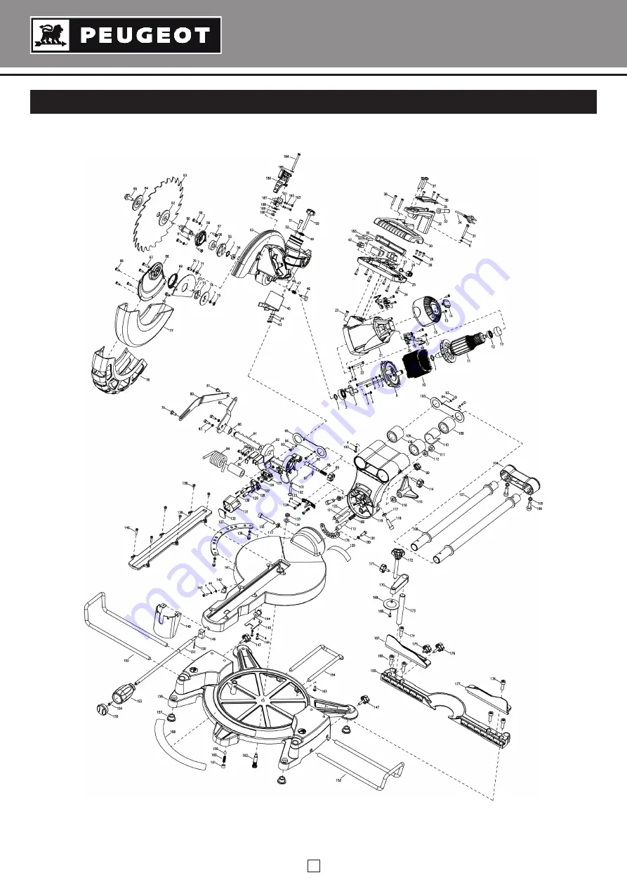 PEUGEOT EnergySaw 254DB Operating Instructions Manual Download Page 127