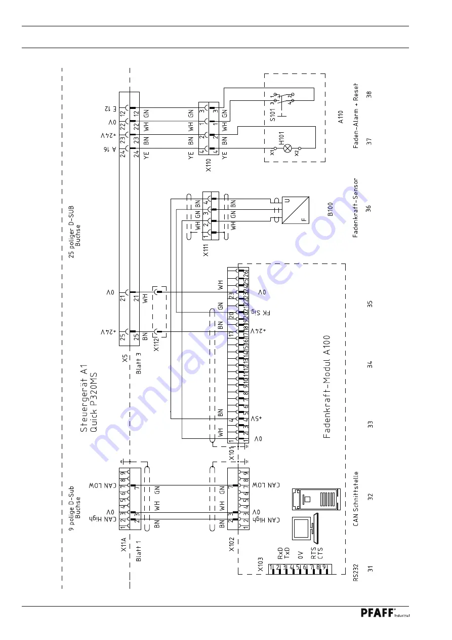 Pfaff Industrial 3307-1 Series Instruction Manual Download Page 128