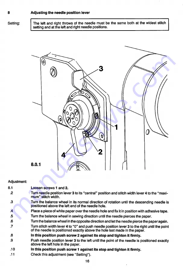 Pfaff 418 Series Service Manual Download Page 18