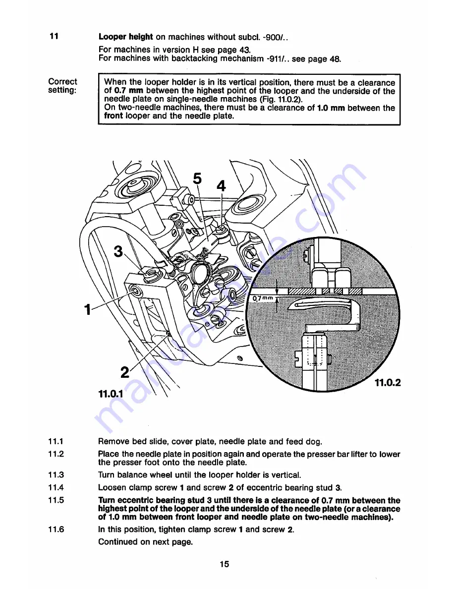 Pfaff 5483 H Service Manual Download Page 17