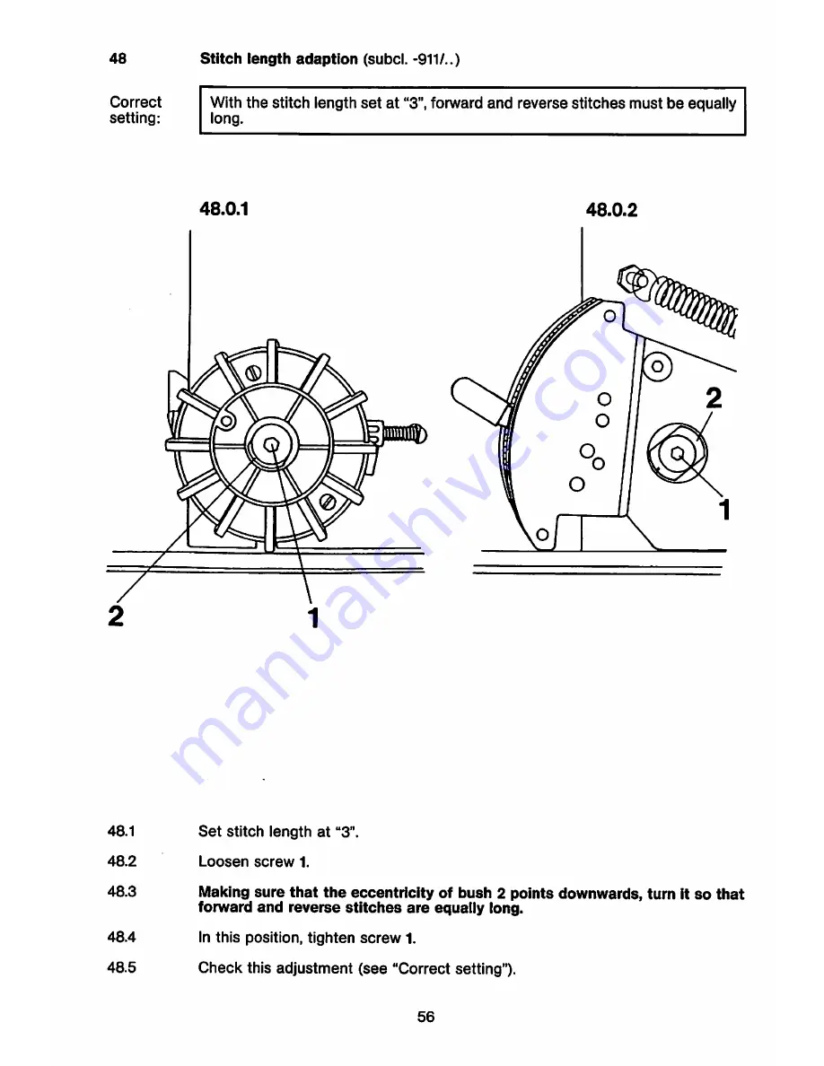 Pfaff 5483 H Скачать руководство пользователя страница 58