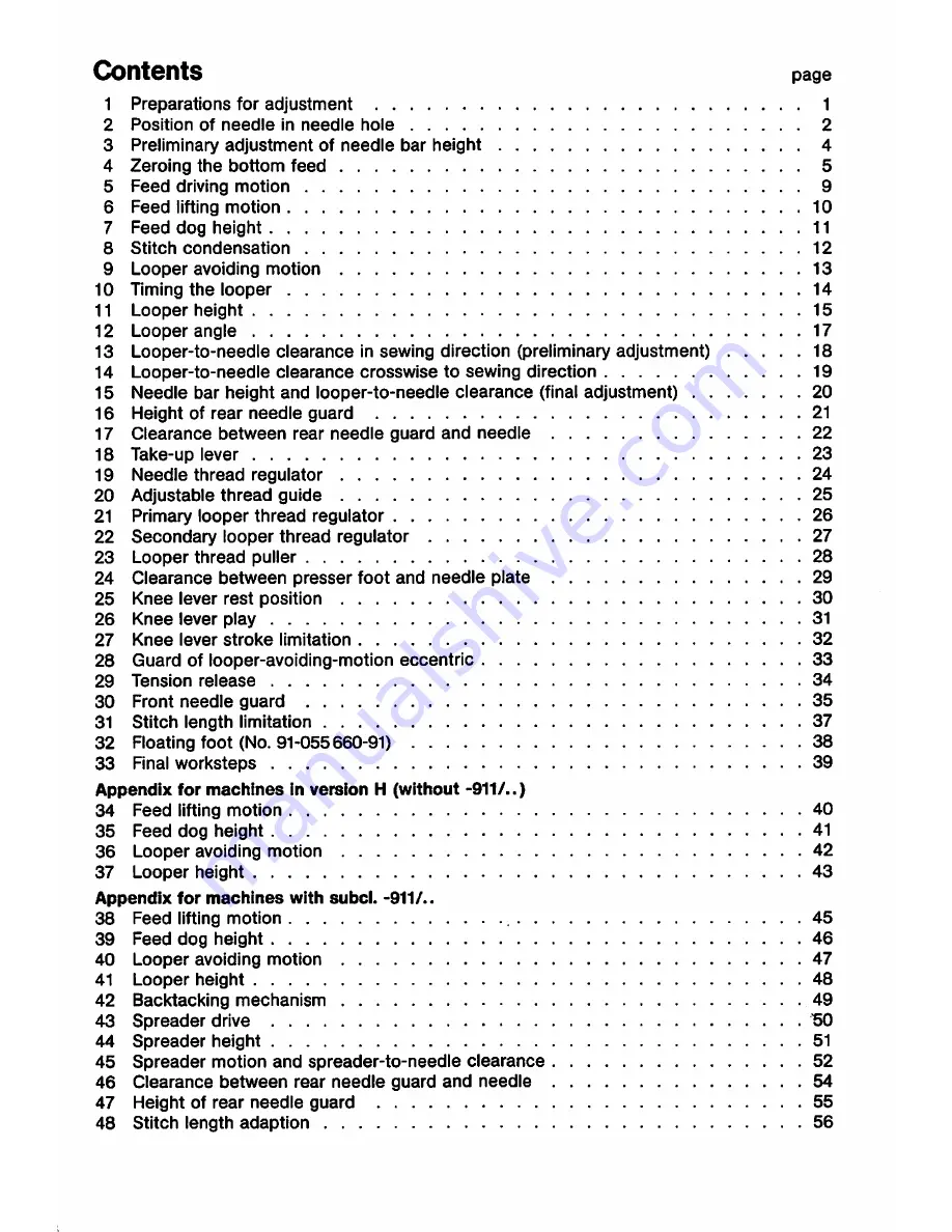 Pfaff 5483 H Service Manual Download Page 59