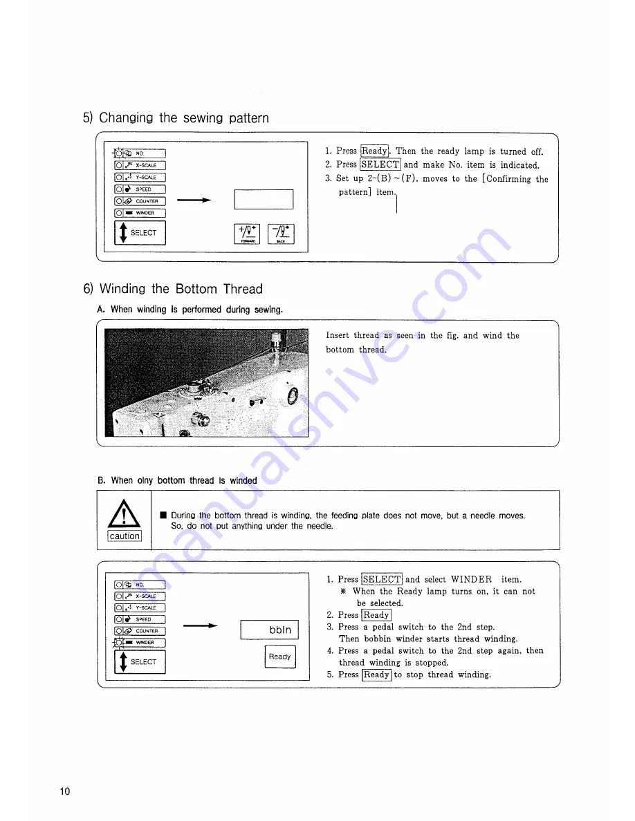 Pfaff 9371-SPS Instruction Manual Download Page 58