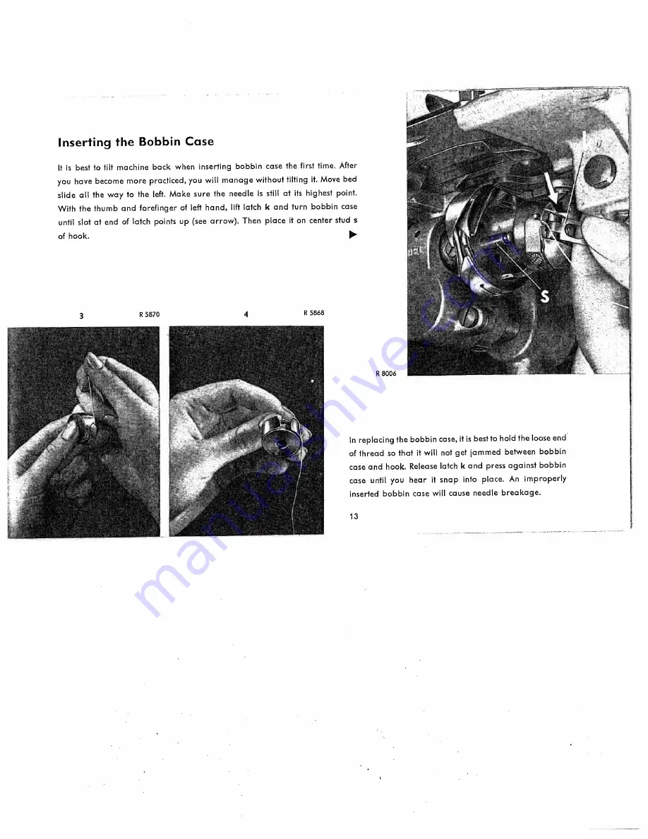 Pfaff Automatic 261 Instruction Book Download Page 14