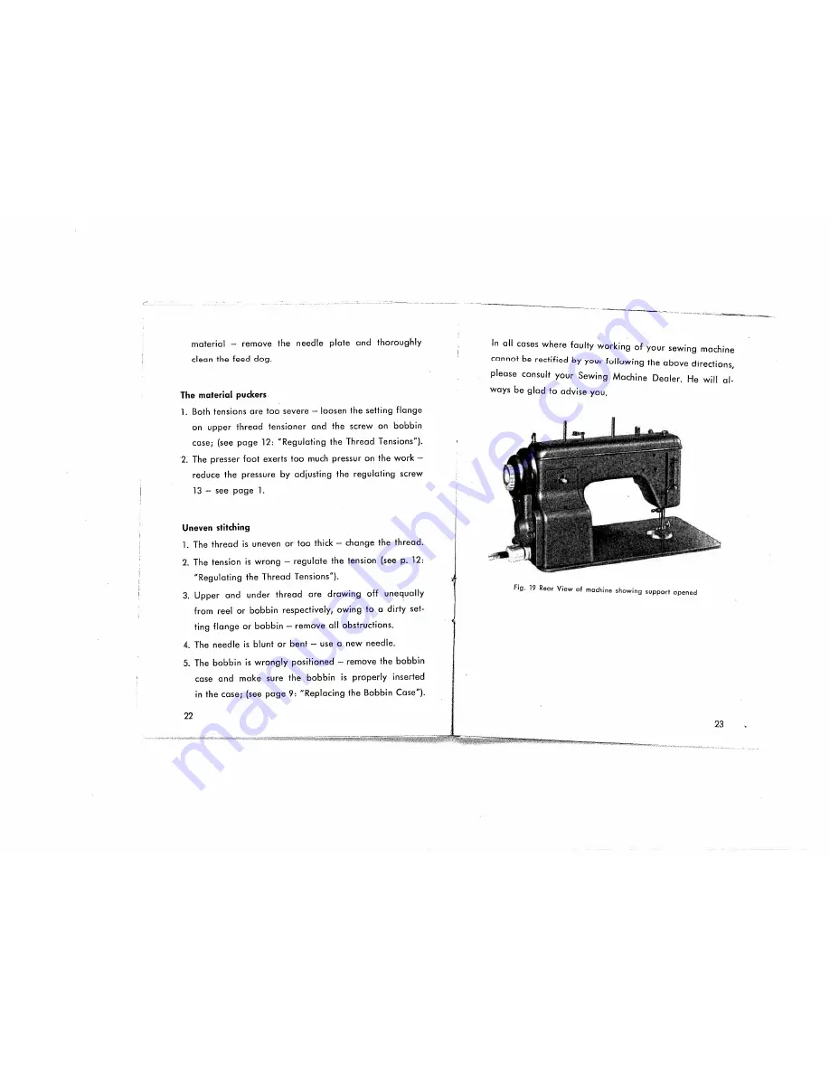 Pfaff CALANDA 132 Instruction Manual Download Page 13