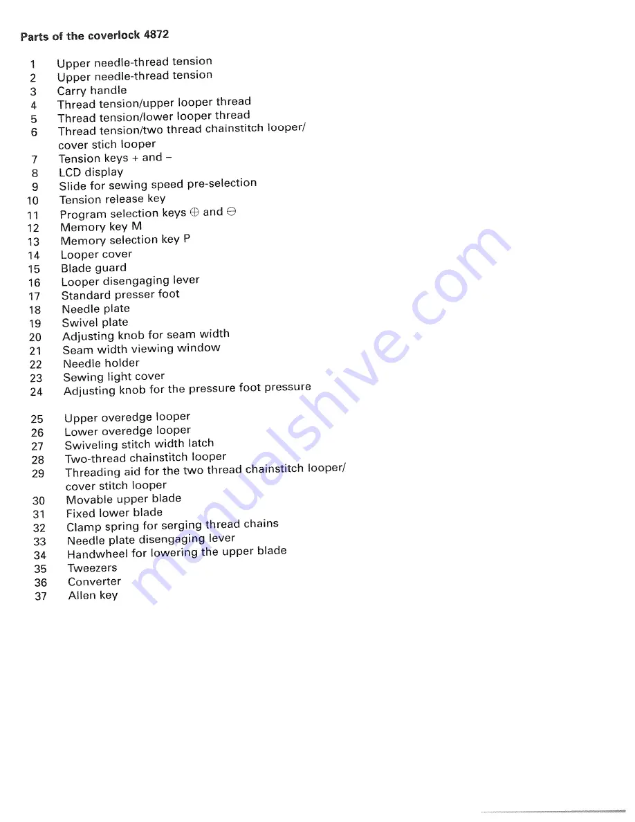 Pfaff coverlock 4872 Instruction Manual Download Page 3