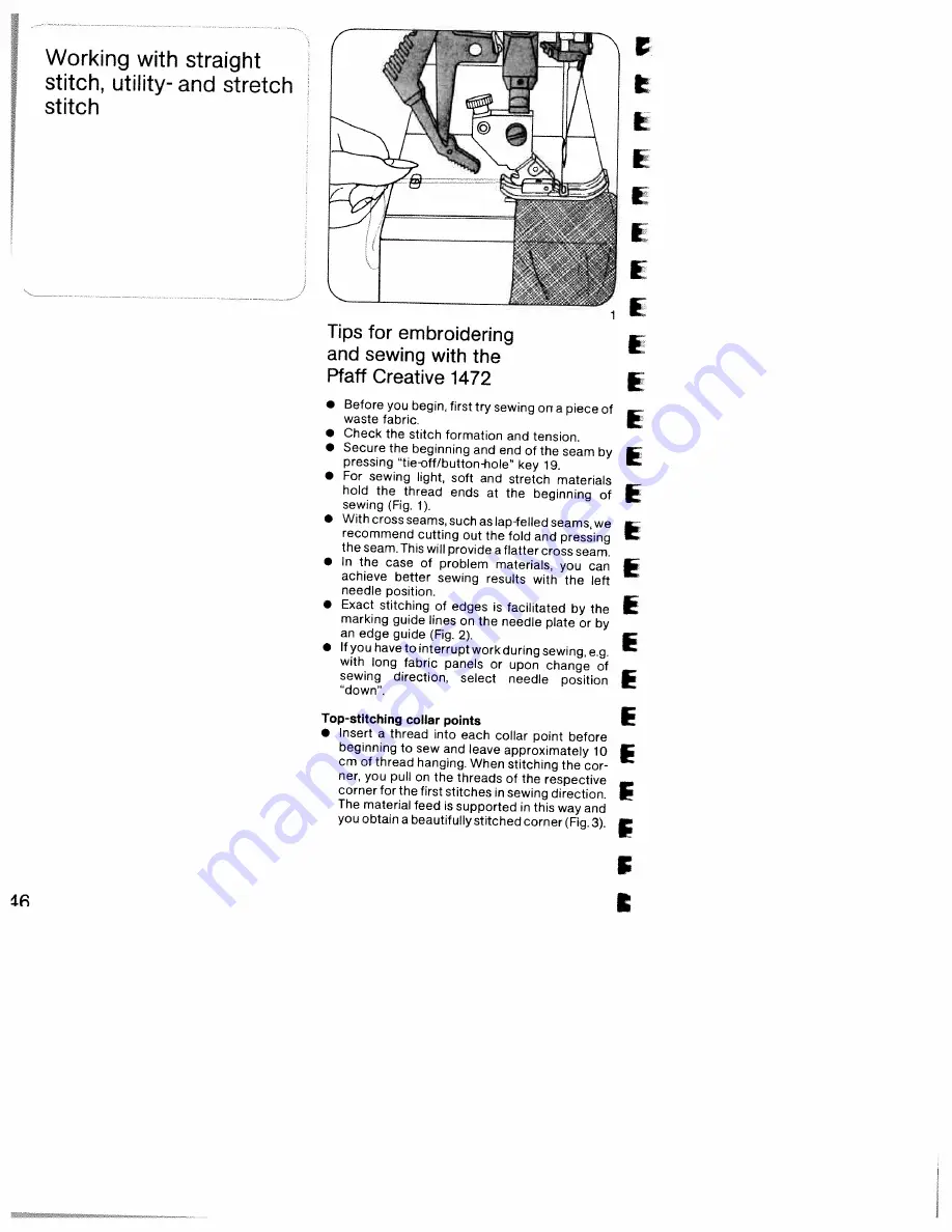 Pfaff creative 1472 Instruction Book Download Page 127