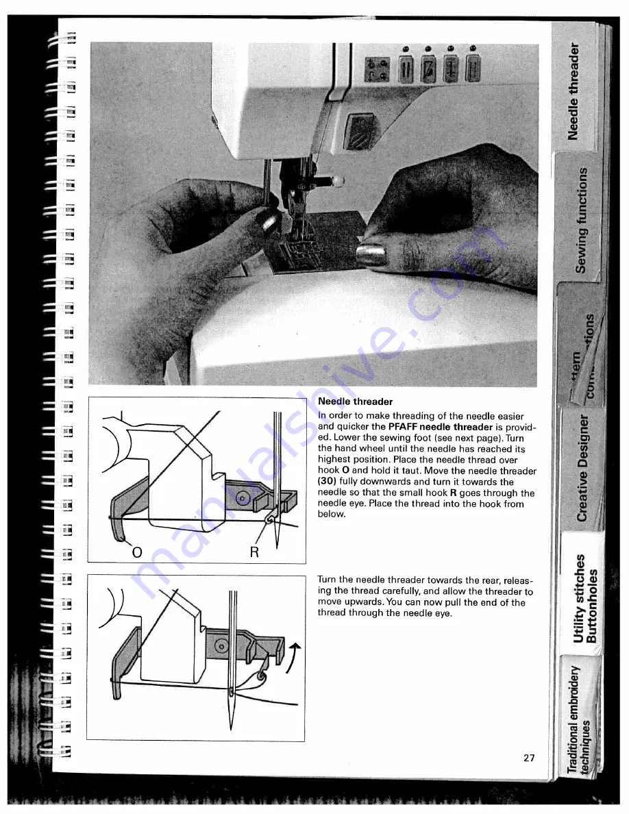 Pfaff Creative 7550 Instruction Manual Download Page 30