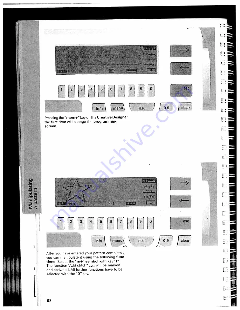 Pfaff Creative 7550 Instruction Manual Download Page 98