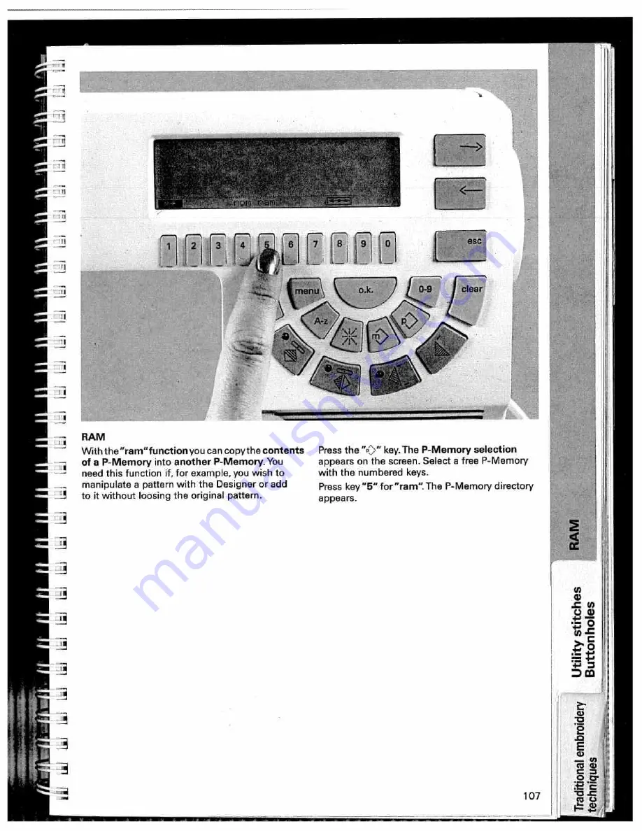 Pfaff Creative 7550 Instruction Manual Download Page 107