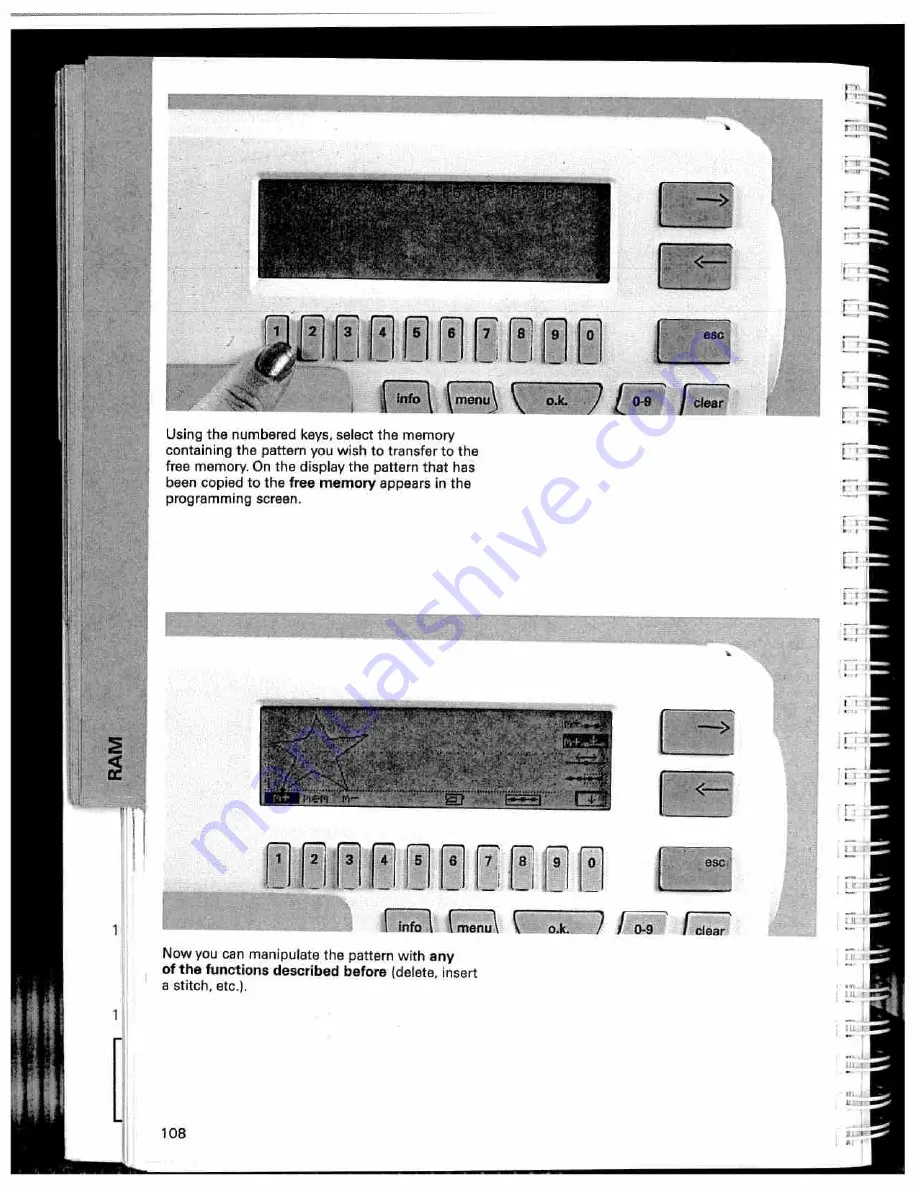 Pfaff Creative 7550 Instruction Manual Download Page 108