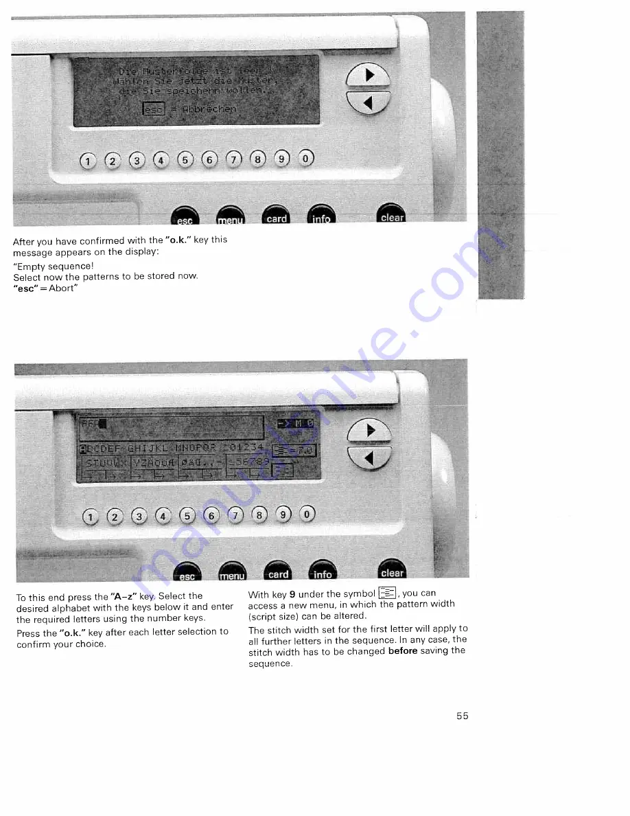 Pfaff creative 7560 Instruction Book Download Page 30