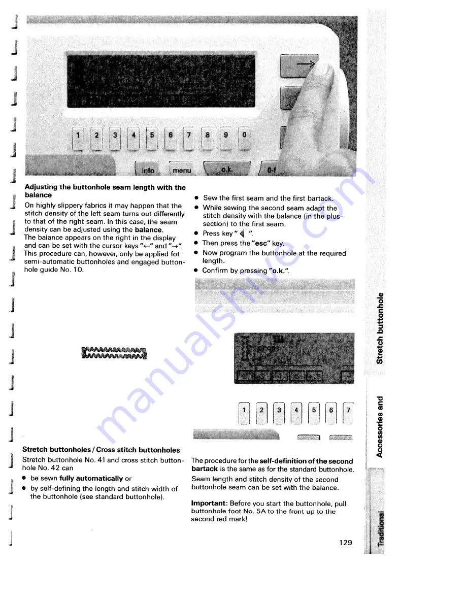 Pfaff creative 7570 Instruction Book Download Page 131