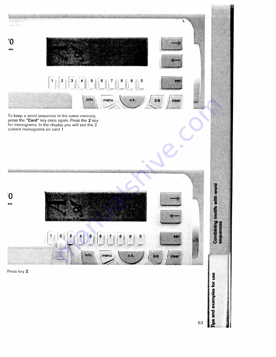 Pfaff creative 7570 Instruction Book Download Page 252