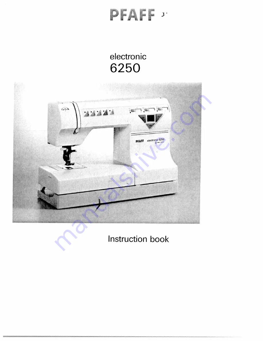 Pfaff electronic 6250 Скачать руководство пользователя страница 1