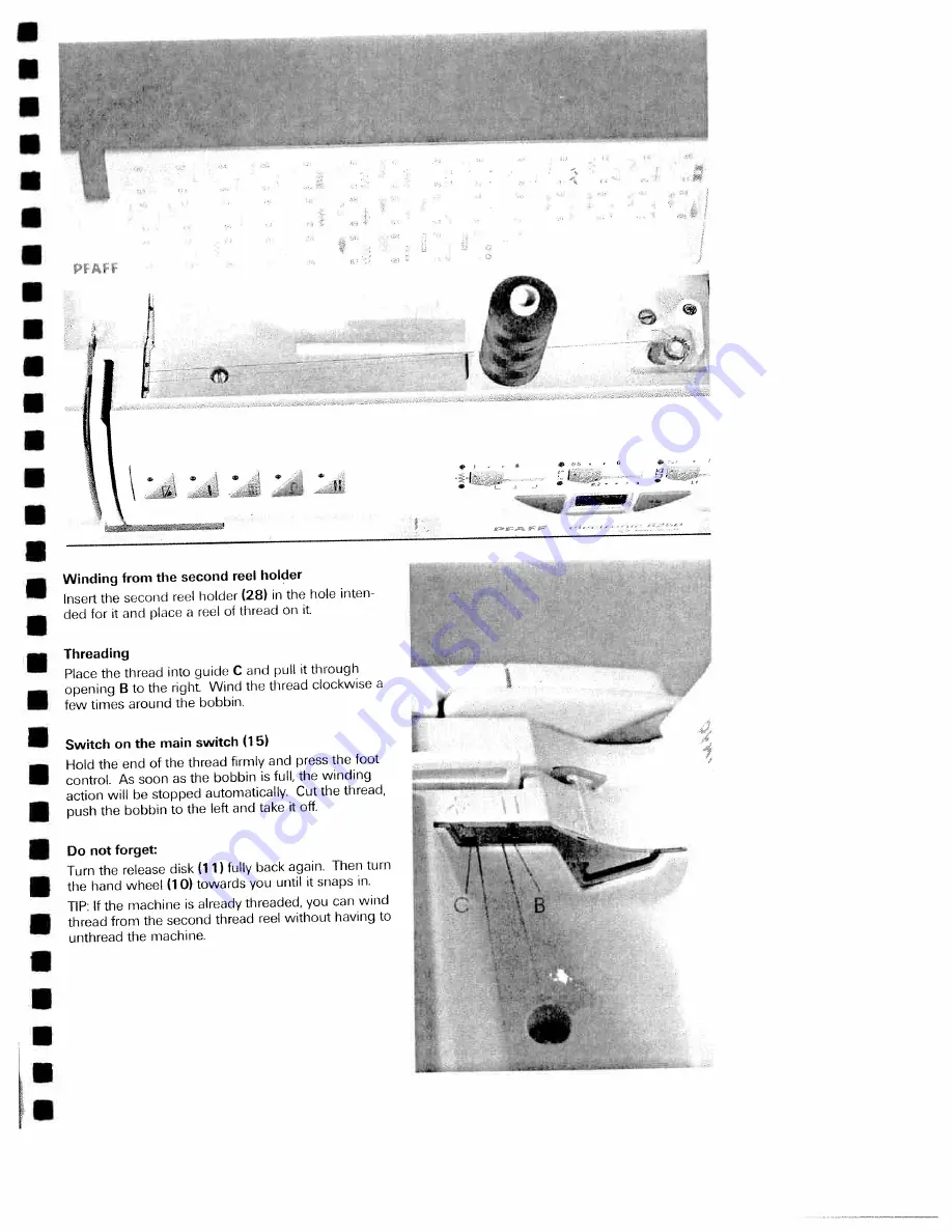 Pfaff electronic 6250 Instruction Book Download Page 23