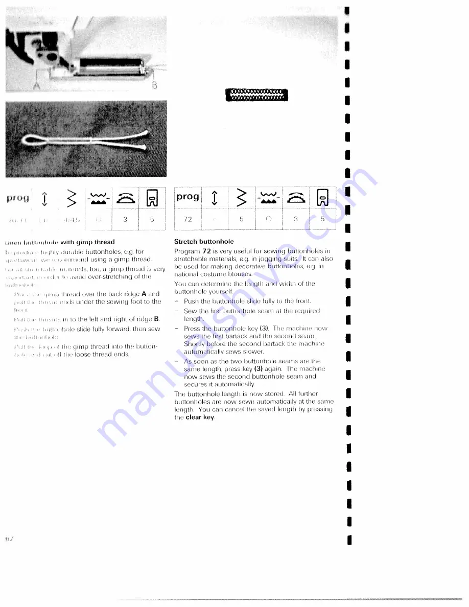 Pfaff electronic 6250 Instruction Book Download Page 66