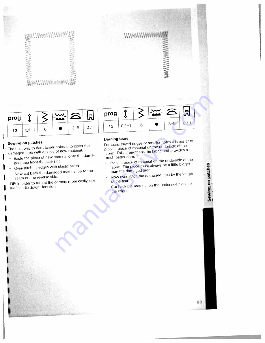 Pfaff electronic 6250 Instruction Book Download Page 87