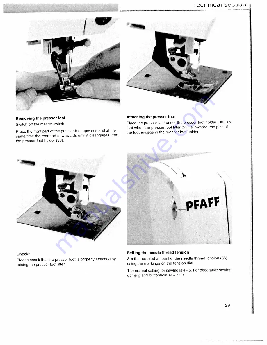 Pfaff expression 2034 Instruction Manual Download Page 25