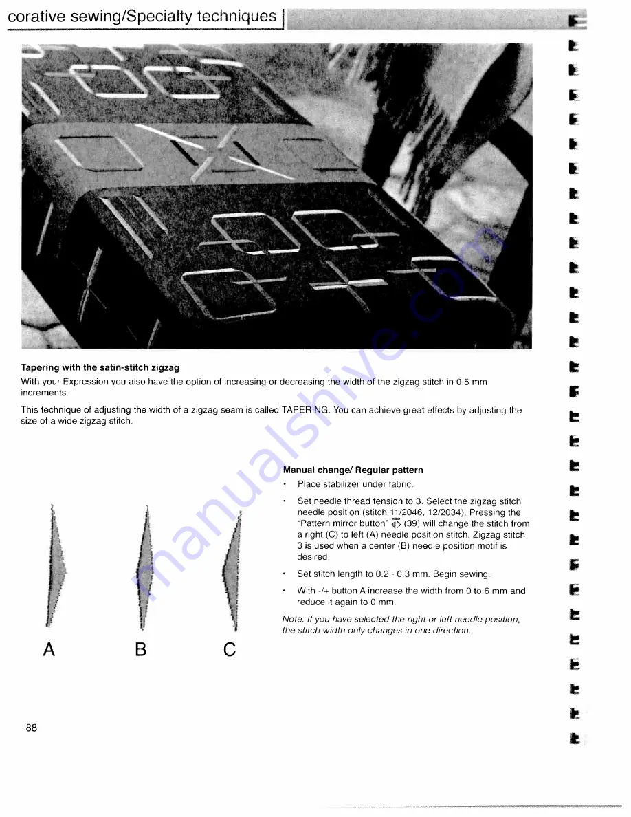 Pfaff expression 2034 Instruction Manual Download Page 80