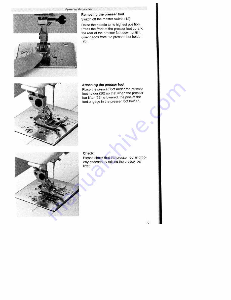 Pfaff hobby 1016 Скачать руководство пользователя страница 21