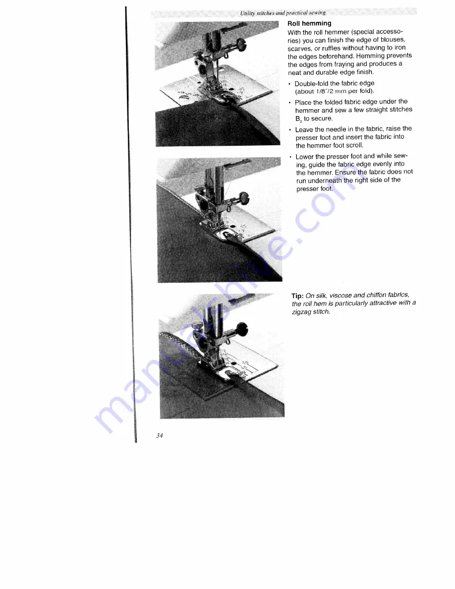 Pfaff hobby 1016 Instruction Manual Download Page 38