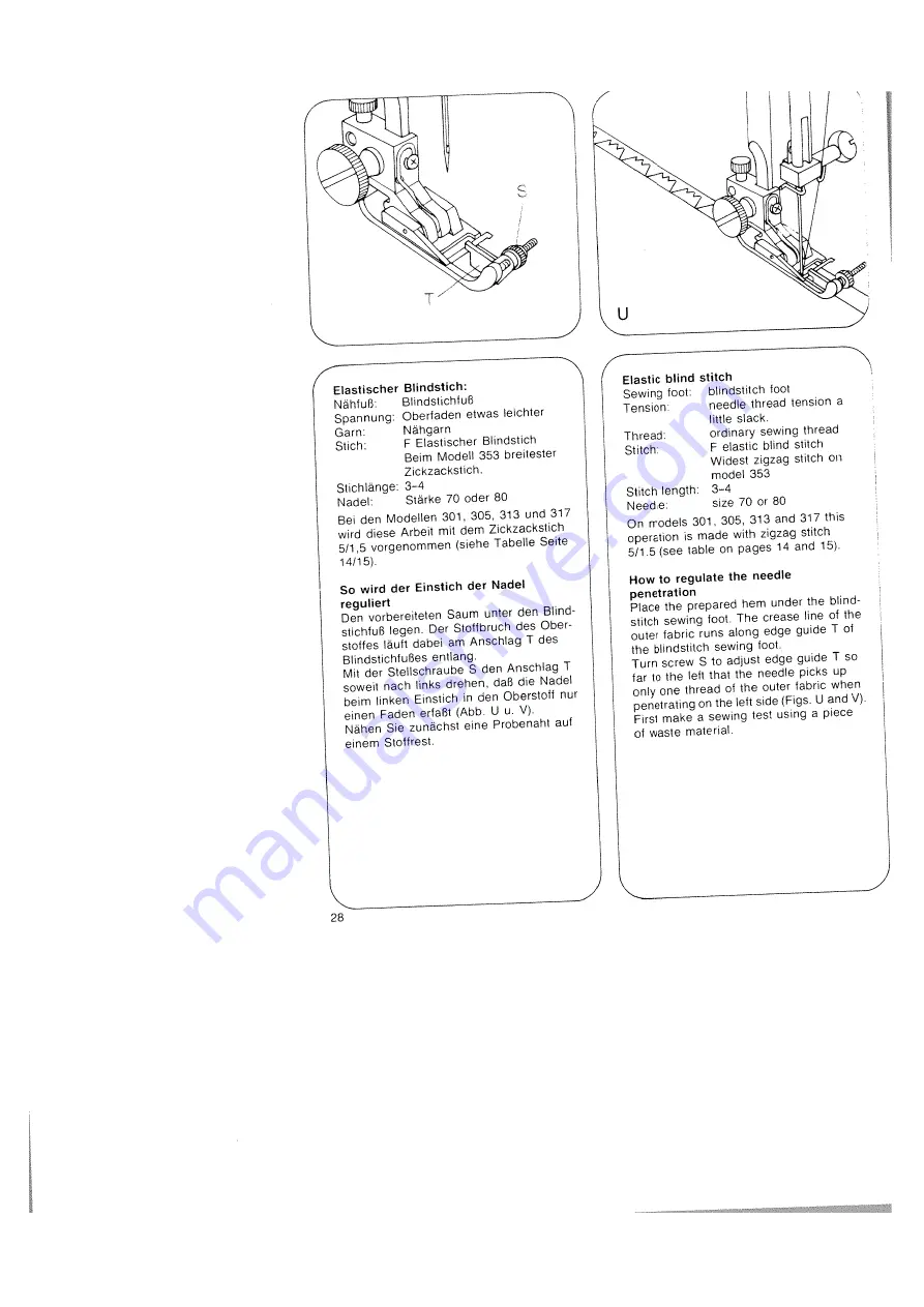 Pfaff Hobby 301 Instruction Book Download Page 32