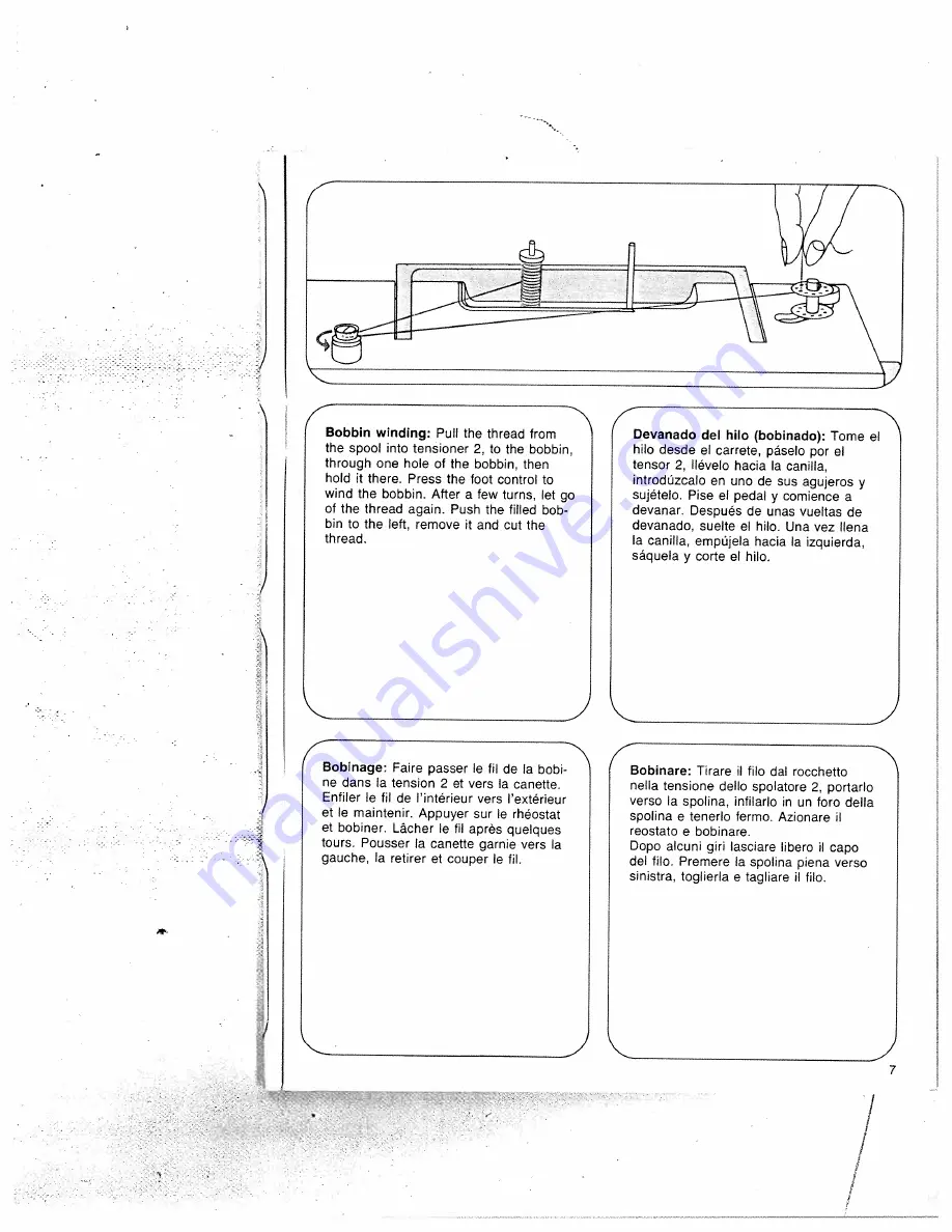 Pfaff hobby 340 Instruction Book Download Page 11