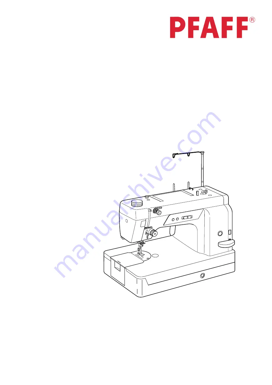 Pfaff hobby GrandQuilter 1200 Скачать руководство пользователя страница 1