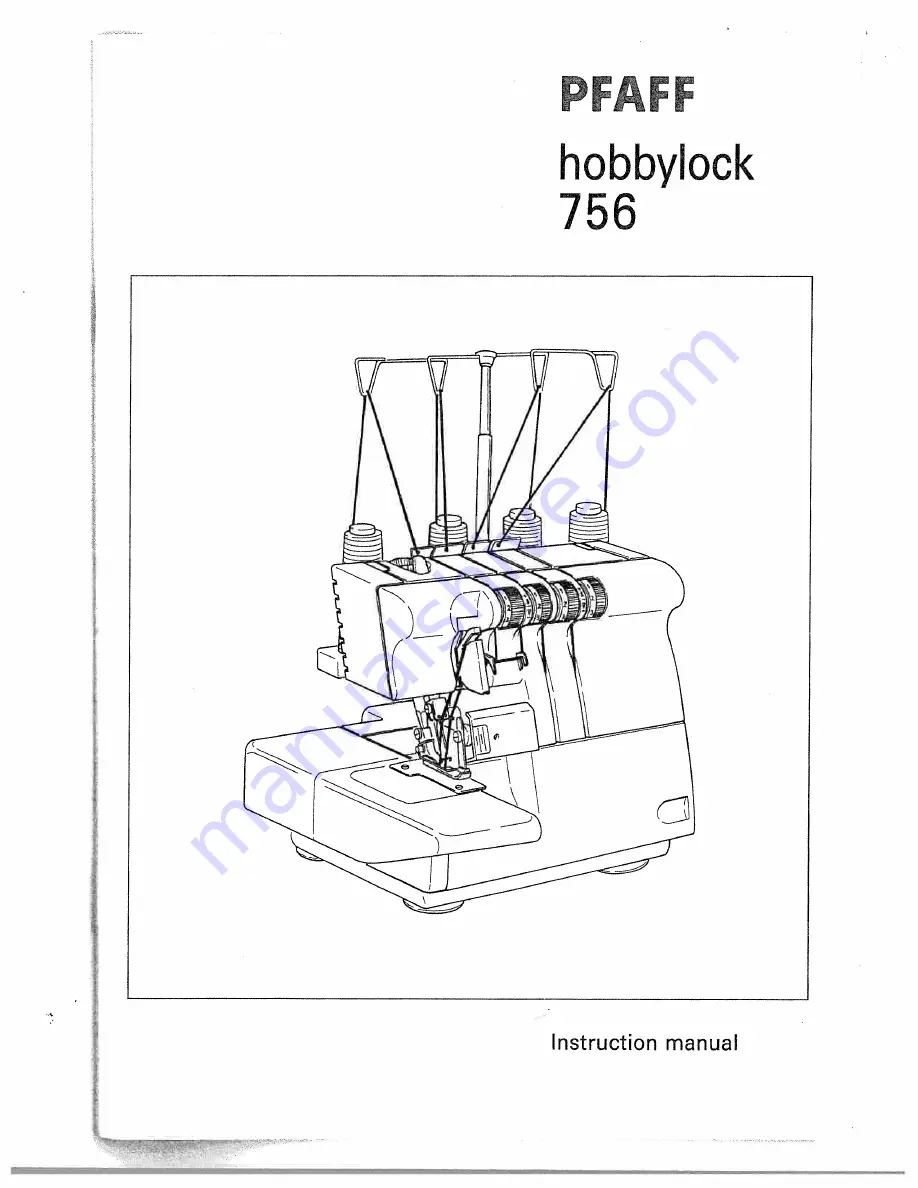 Pfaff hobbyblock 756 Скачать руководство пользователя страница 1