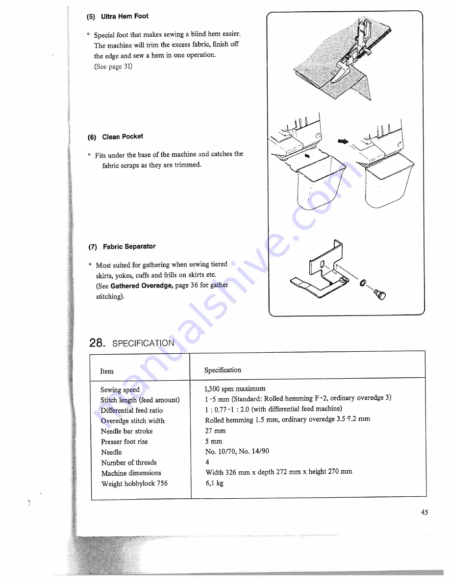 Pfaff hobbyblock 756 Instruction Manual Download Page 47