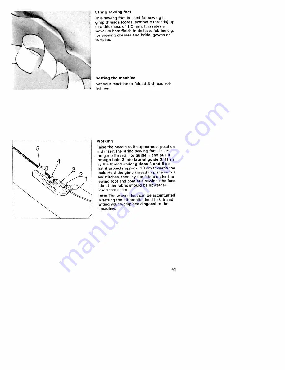 Pfaff hobbylock 4762 Скачать руководство пользователя страница 53