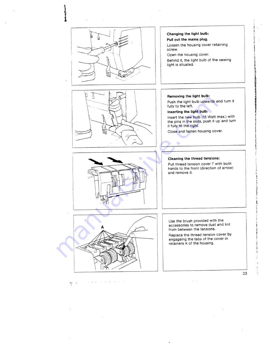 Pfaff Hobbylock 784 Instruction Manual Download Page 25