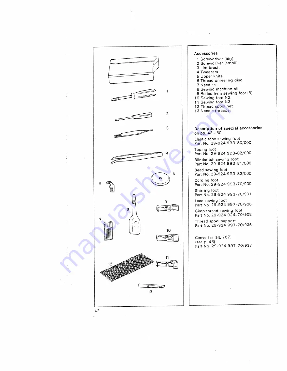 Pfaff hobbylock 787 Скачать руководство пользователя страница 44