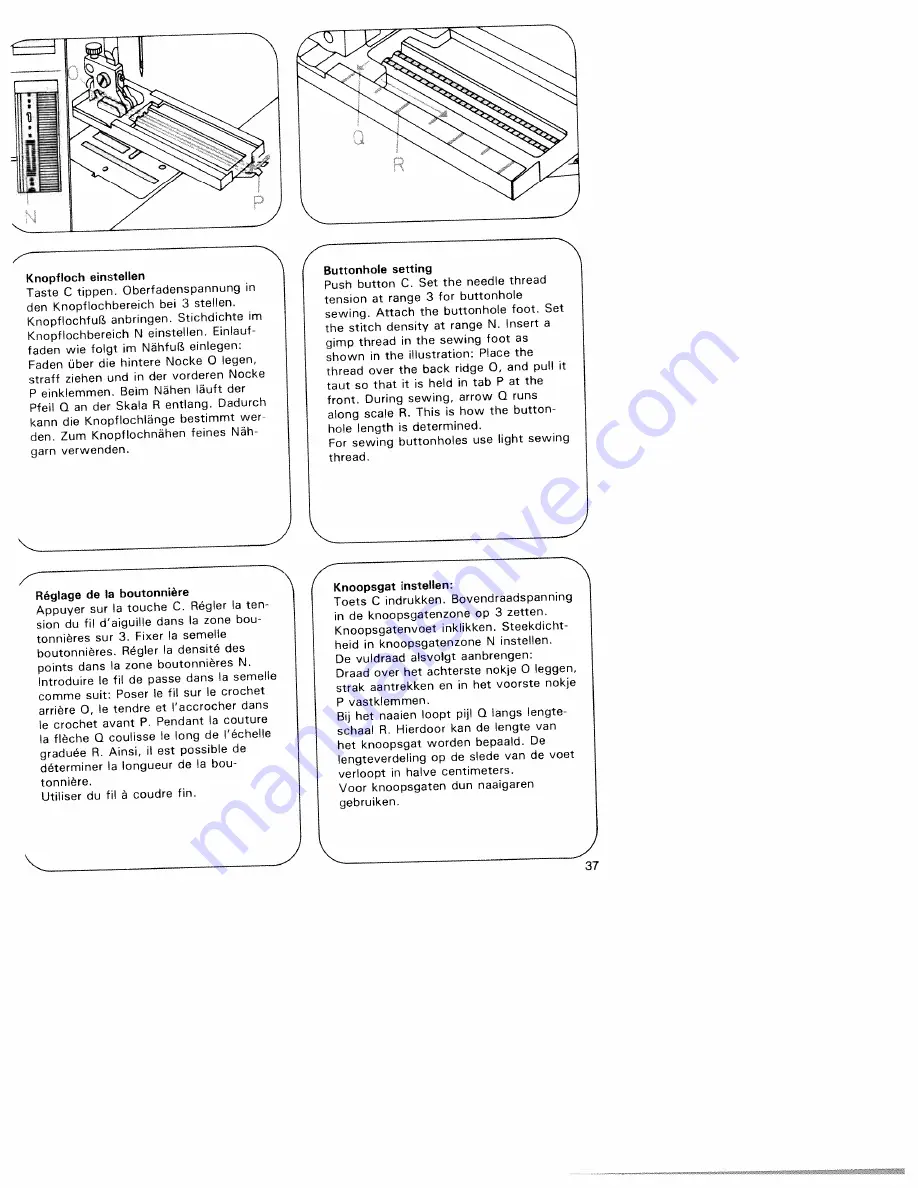 Pfaff hobbymatic 933 Скачать руководство пользователя страница 41