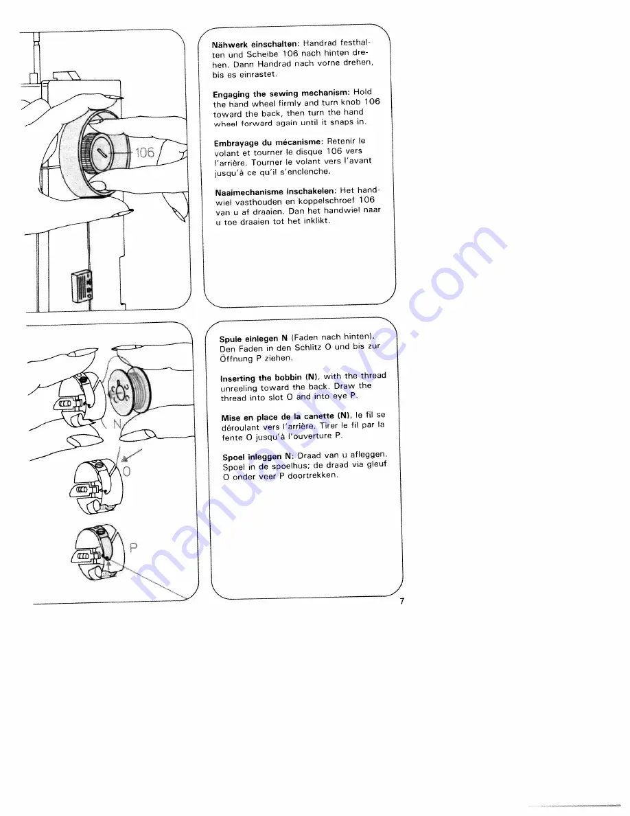 Pfaff hobbymatic 935 Instruction Book Download Page 13