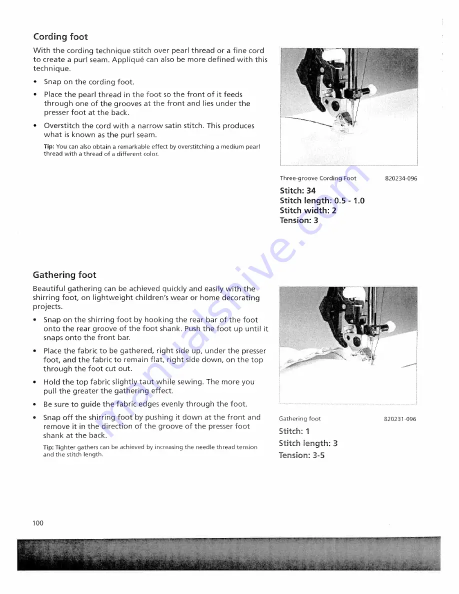 Pfaff perfomance 2054 Manual Download Page 102