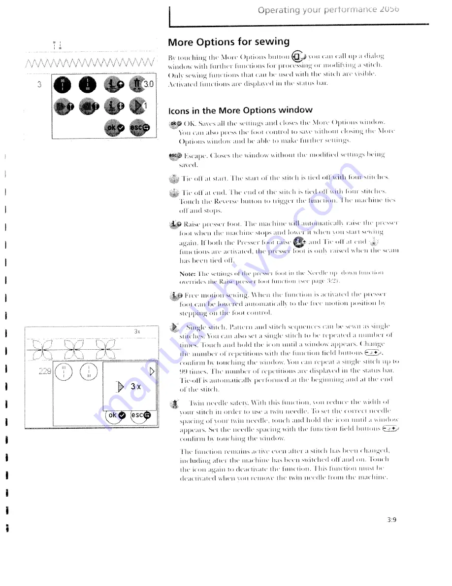 Pfaff performance 2056 Operating Instructions Manual Download Page 41