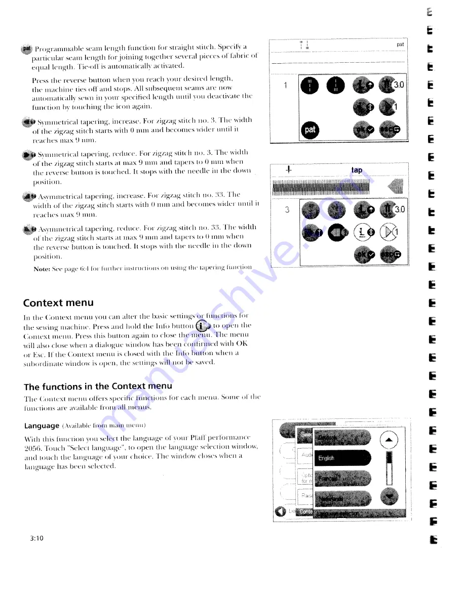 Pfaff performance 2056 Operating Instructions Manual Download Page 42