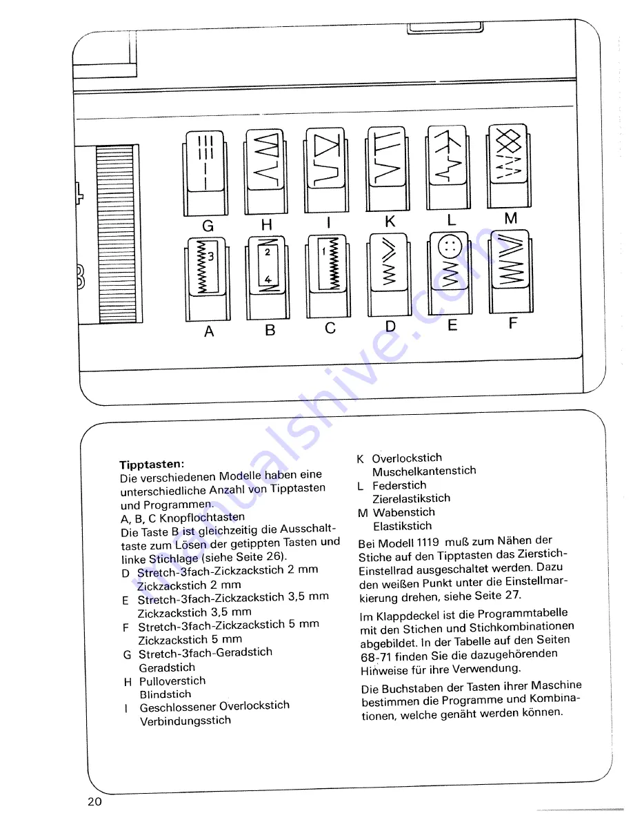 Pfaff tipmatic 1119 Скачать руководство пользователя страница 23