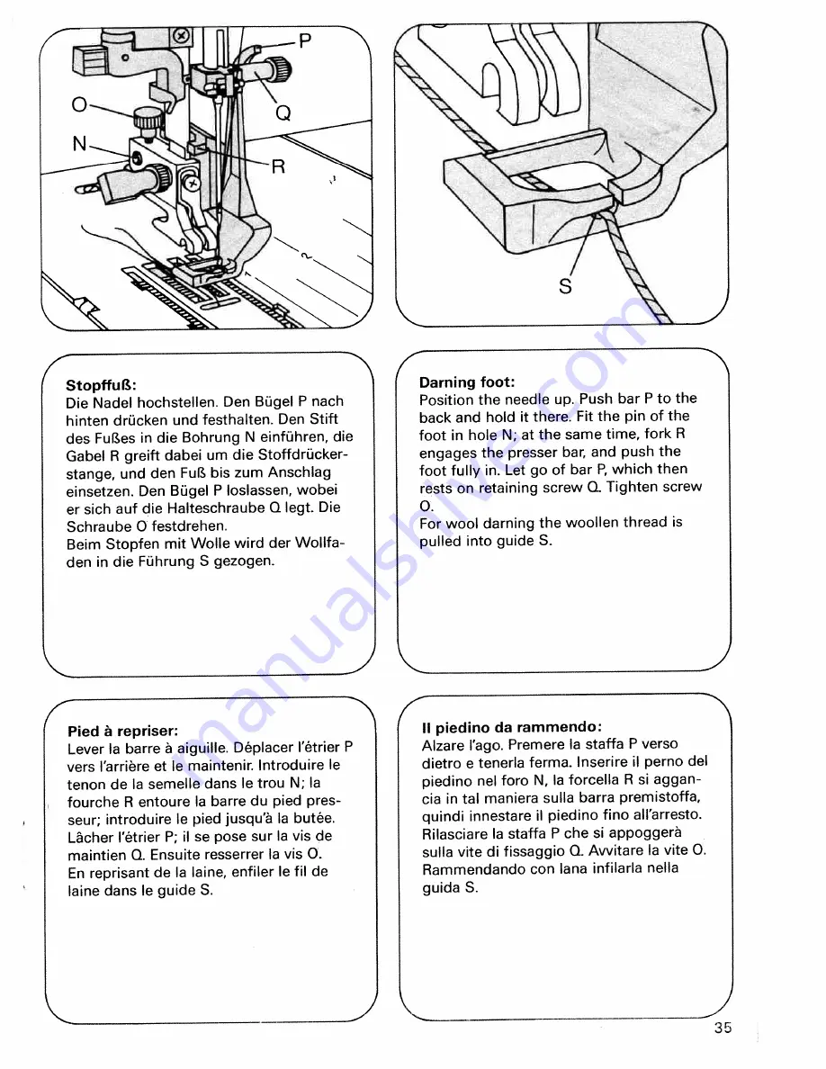 Pfaff tipmatic 1119 Instruction Book Download Page 38