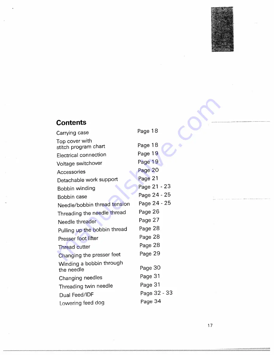 Pfaff tiptronic 2030 Instruction manual Скачать руководство пользователя страница 19