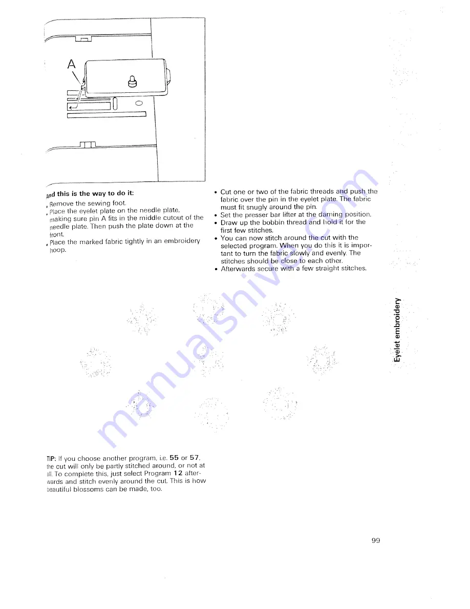 Pfaff tiptronic 6270 Instruction Book Download Page 101