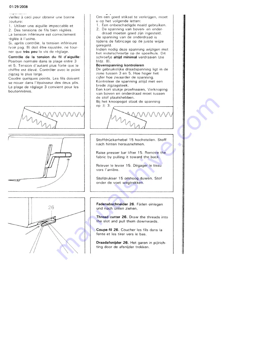 Pfaff varimatic 6091 Instruction Book Download Page 17