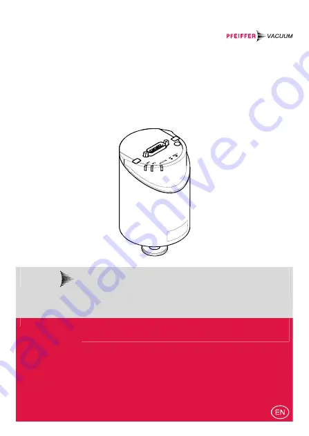 Pfeiffer Vacuum CCR 371 Скачать руководство пользователя страница 1