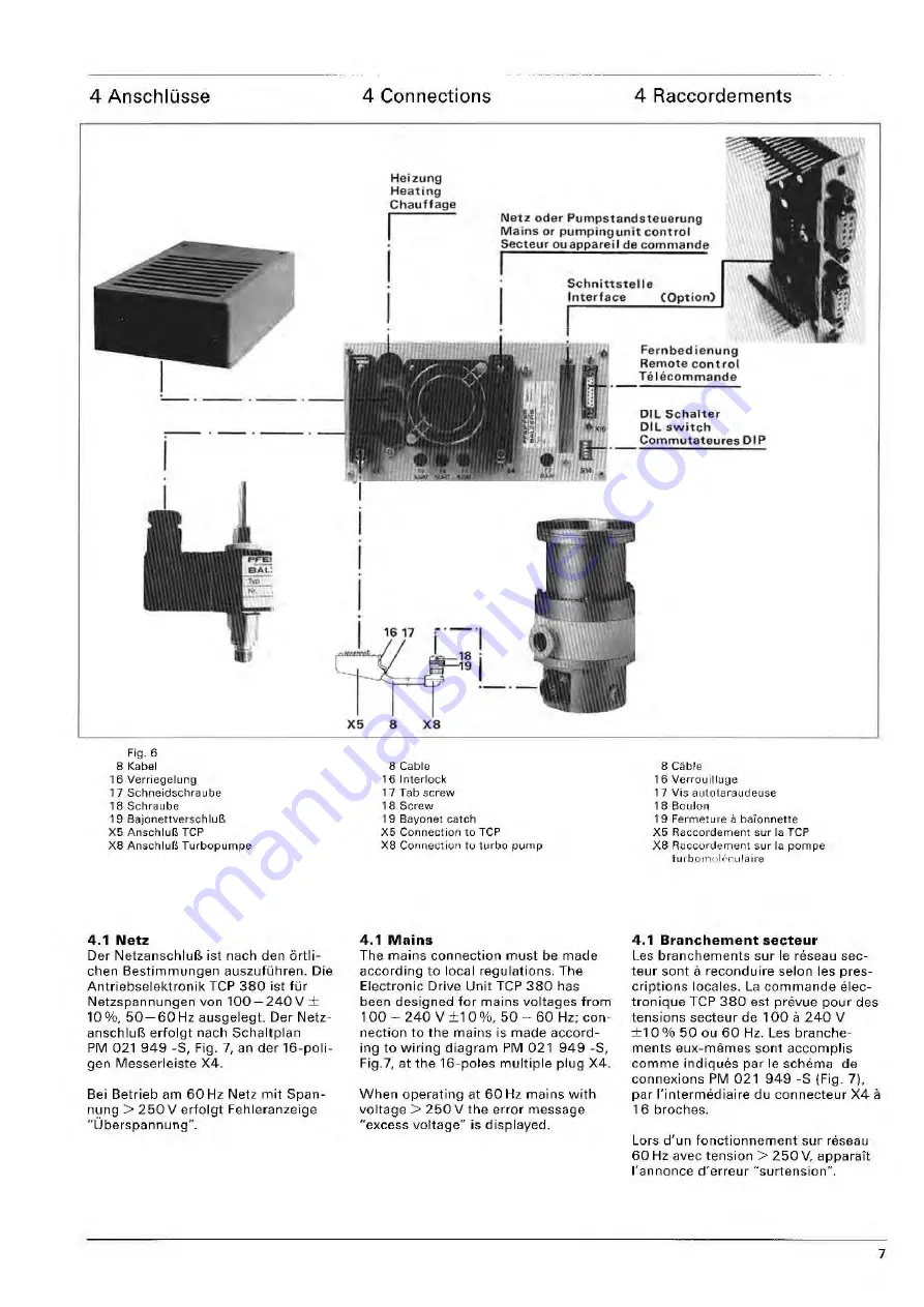 Pfeiffer Vacuum TCP 380 Скачать руководство пользователя страница 9