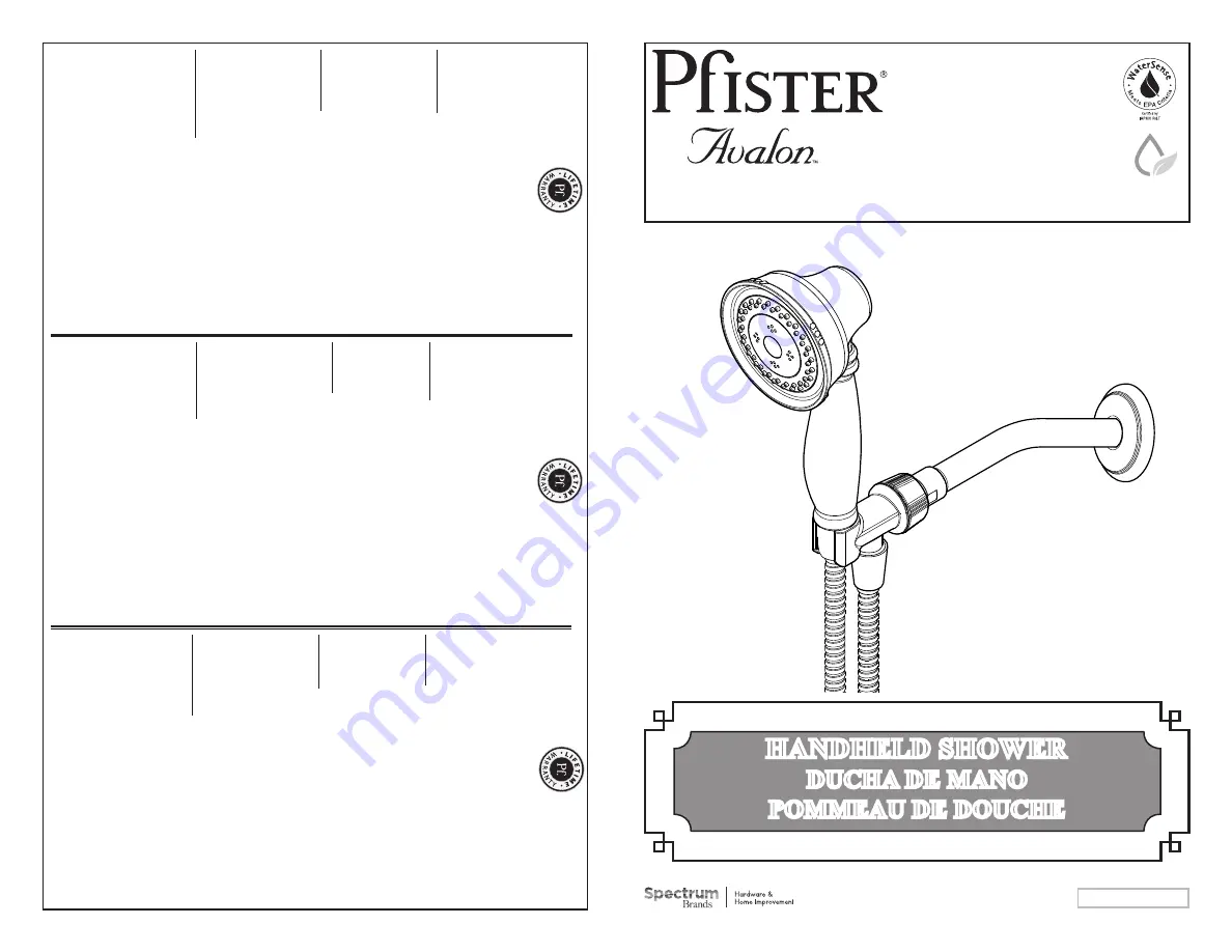 Pfister Avalon G16-CB0 Скачать руководство пользователя страница 1