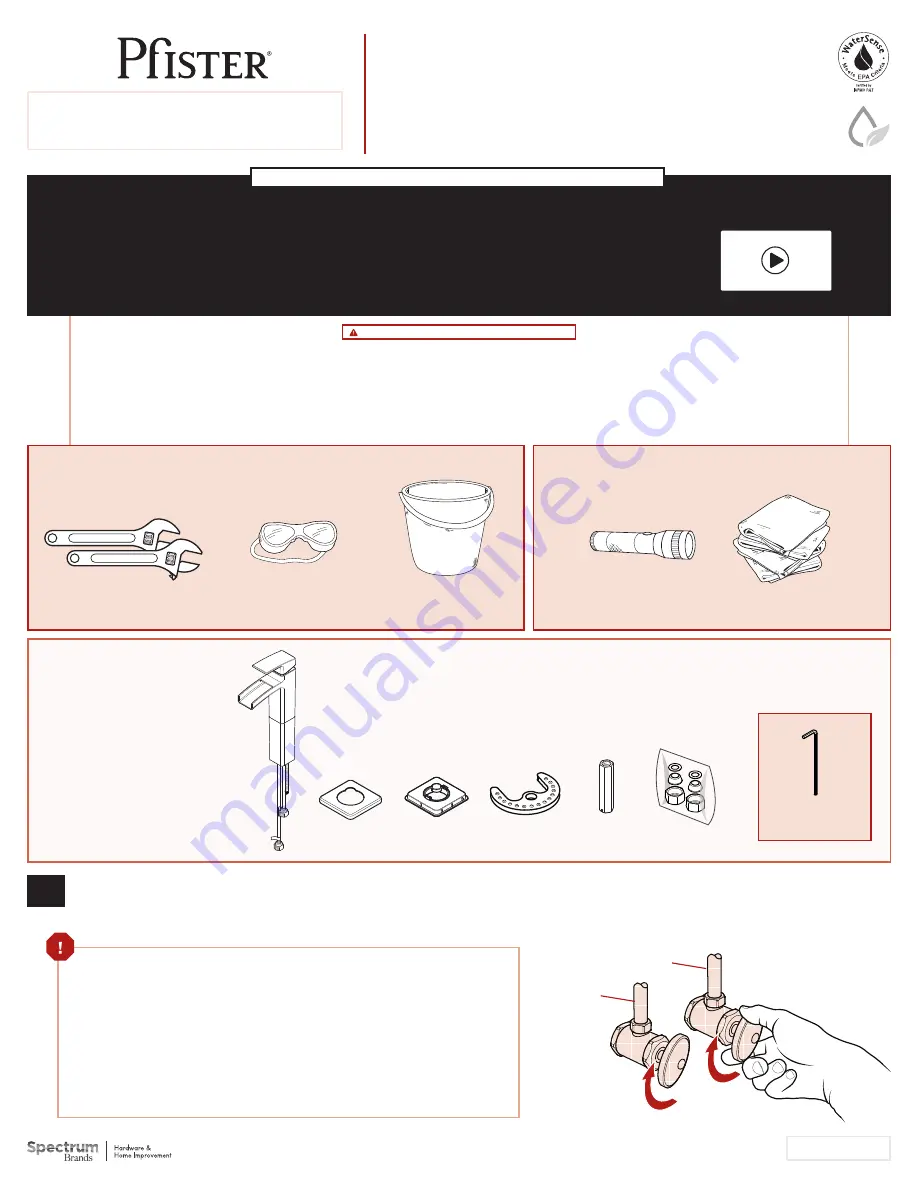 Pfister KENZO LG40-DF Скачать руководство пользователя страница 1